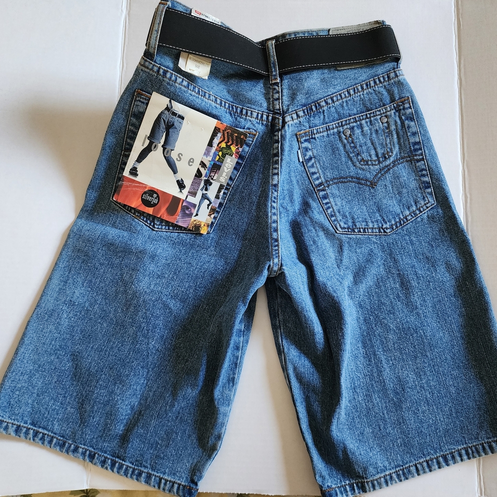 Levi's High Waist Blue Denim Shorts